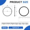 uxcell 12Pcs AS-226 Nitrile Rubber O-Rings, 2" ID, 2-1/4" OD, 1/8" Width Round Seal Rings Gasket for Automotive Machine Faucet Seal Repair Plumbing Compressor, 70 Durometer, Black view 2