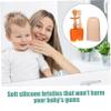 Healeved Silicone Toothbrush Tongue Cleaner 3pcs Oral Care Soft Bristles Safe for Newborns view 3