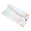 MOLUCKFU Iridiscent Rainbow Cellophane Wrapping Paper Roll 56cm X 10 Yards, 5.8 Mil Thickness, Decorative Bouquet and Basket Wrap for Packaging and Floral Arrangements view 1