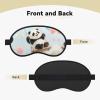 Panda with Balloon Sleep Mask for Side Sleepers: Blackout Eye Masks for Sleeping - Soft Breathable Soft Eye Shade Cover for Travel - Adjustable Night Blindfold for Men Women Gifts view 2
