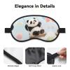 Panda with Balloon Sleep Mask for Side Sleepers: Blackout Eye Masks for Sleeping - Soft Breathable Soft Eye Shade Cover for Travel - Adjustable Night Blindfold for Men Women Gifts view 3