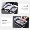 CLISPEED Foldable Mop Bucket with Handle 15l Portable Plastic Folding Bucket for Household Cleaning, Car Washing, and Camping Use view 3