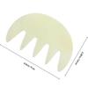 TIDTALEO Jade Stone Massage Comb Large Tooth Gua Sha Scalp Massager Head Spa Equipment for Acupoint Treatment and Hair Scrubbing Relaxation view 2