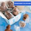 MAGICLULU Waterproof Cellophane Sheets 20x20cm 2. Thickness 100pcs Candy Wrapping Paper for Bouquet Packaging and Decorative Crafts view 4