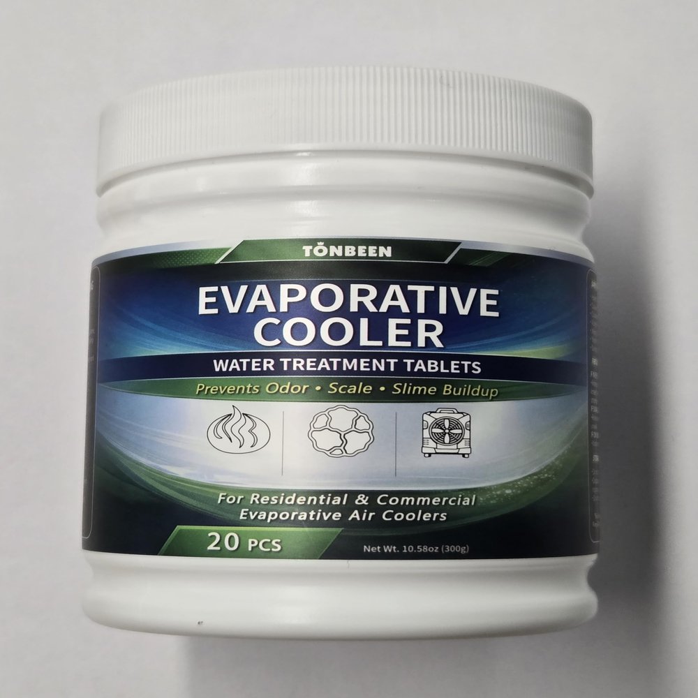 TONBEEN Swamp Cooler Water Scale Prevention Tablets for Evaporative Coolers | Odor Control & System Maintenance | swamp cooler tablets 20pcs
