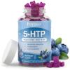 FUYUEO 5-HTP Gummies 200mg with SAMe & Vitamin B6 Blueberry Flavor, 5-HTP Plus S-Adenosyl Methionine for Mood Support, Sleep Support, Relaxation Non-GMO, Gluten Free, 3rd Party Tested 60 Gummies