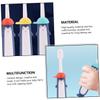 Hohopeti s Toothbrush 3pcs Manual Soft Bristle Cartoon Tooth Brush for Ages 3-12, Oral Care Dental Cleaning Toothbrush Set with Blue, Yellow, and Red Colors Random Color view 3