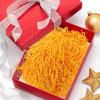 BIUDECO Gold Crinkle Paper Shred Filler 200g Pack, Corrugated Basket and Box Filling Paper, Decorative Shredded Packing Material for Wine, Cosmetics, and Holiday Hampers view 4