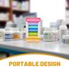 HOMSFOU Weekly Portable Pill Organizer Box, 6-Compartment Travel Medicine Container, Compact Plastic Pill Case for Daily Medication Storage and Travel Use, 92mm X 65mm X 20mm view 4