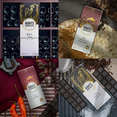 Ecuadorian Dark Chocolate Intense Variety Pack 100% to 70% Cocoa Flavors (4 x 60g) Fine Aroma Cacao