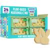 GoodMallow Plant-Based Easter Bunny Marshmallows 24 x 4 Pack Yellow 100% Vegan Marshmallows with No Artificial Dyes Non-Dairy, Gluten Free, Gelatin Free Marshmellows, Easter Candy (96 Yellow Bunnies) view 1