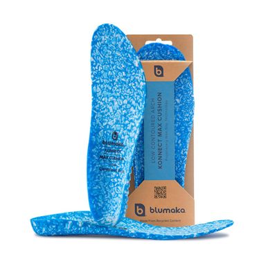 Blumaka Golf Nonslip Performance Insoles, Low Arch Support Shoe Inserts for Men and Women, Athletic Shoe and Plantar Fasciitis Insoles, Locked-in for Every Swing, Men's 6-6.5 | Women's 7-7.5
