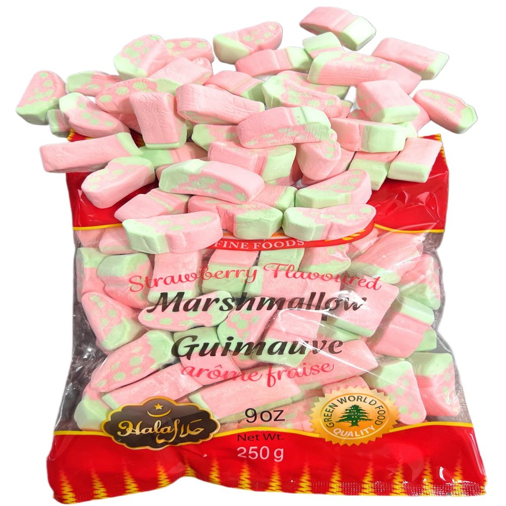 Halal Marshmallow Strawberry Flavoured. (250g)