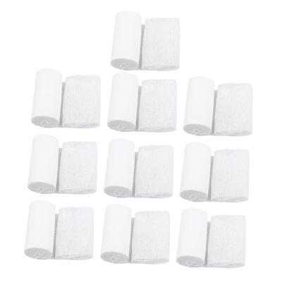 10pcs First Aid Gauze Rolls 8x600cm Compression Wrap Tape for Wound Dressing Training and Emergency Care