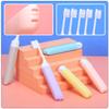 DINHEAROM Folding Soft Bristle Travel Toothbrush 5pcs Portable Ergonomic Household Teeth Brush for Camping and Travel Use Random Color view 4