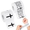 2 Pack Christian Cross Tape for Athletes Religious Bible Verse, White Wrist Tape Baseball Soccer Tennis Wristband 2in x 23ft Cotton Easy to Tear for Ankle Fingers Injury Wrap Sports Gymnastics view 1