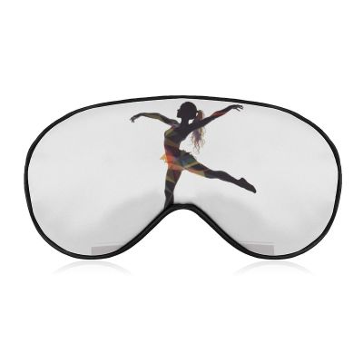 A Dancer Sleep Mask with Elastic Strap Polyester Eye Cover Light Blocking Eye Mask Sleeping Masks for Side Sleeper Blindfold Travel Face Hugging for Men Women