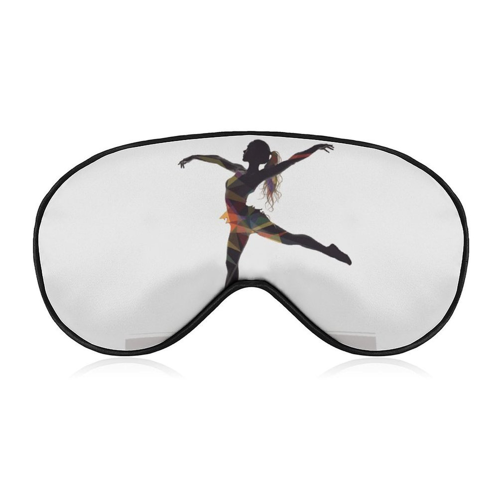 A Dancer Sleep Mask with Elastic Strap Polyester Eye Cover Light Blocking Eye Mask Sleeping Masks for Side Sleeper Blindfold Travel Face Hugging for Men Women