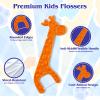 240 Count Kids Flossers,Fun Floss Sticks Fluoride & PFA Free Toothpick Flossing Sticks,4 Cute Animal-Shaped Dental Floss Picks for Kids,Non Toxic Floss with Anti-Slip Handle view 4