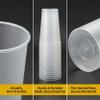 16 oz Frosted Plastic Cups Bulk 500 Pack - 90mm 500 ml Frosted Hard Plastic Cups for Boba Tea, Bubble MilkTea, Coffee Shop Supplies, Smoothie To Go Cup, Disposable Cups Takeaway (16, ounces) view 3