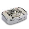Pencil Style Cat Pill Case Travel Portable Pocket Pill Box 2 Compartment Medicine Case Large Capacity Daily Pill Cases Vitamin Organizer Medicine Organizer Small Pill Box view 3