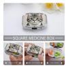 Pencil Style Cat Pill Case Travel Portable Pocket Pill Box 2 Compartment Medicine Case Large Capacity Daily Pill Cases Vitamin Organizer Medicine Organizer Small Pill Box view 4