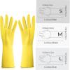 GHSGHS Reusable Household Gloves, Cleaning Gloves for Dishwashing, Kitchen, Gardening, 12.2x5.12x0.39in (Yellow - 3 pairs,L) view 2