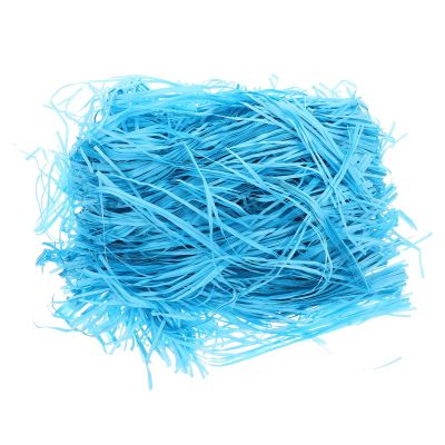 Abaodam Blue Crinkle Paper Shred Filler for Boxes and Baskets, 200g Pack, Protective Packing Paper for Shipping and Decorative Basket Stuffing