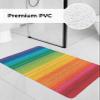 Colors Striped Shower Mat Non Slip Bathtub Mat Rainbows Gradients Yellow Red Abstract Bath Mat Soft Loofah Shower Mats for Shower Tub Bathroom Quick Drying Foot Mat, 24x32 Inch view 2
