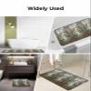 Blue Heron Shower Mat Non Slip Bathtub Mat Retro Reeds Sunlight Birds Stained Glass Windows Bath Mat Soft Loofah Shower Mats for Shower Tub Bathroom Quick Drying Foot Mat, 24x24 Inch view 4
