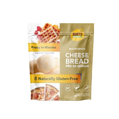 Gusto Brazil Gluten Free Traditional Cheese Bread Rolls, 2225g, 4045 Rolls Per Bag 8 Per Case