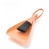 2/4Set Mini Dustpan and Broom Cleaning Brush Set for Desk and Drawer - Ideal for Keyboard and Small Gaps(Orange) view 1
