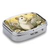 Hamster Daisy Meadow Pill Box 2 Compartment Small Pill Case,Portable for Pocket Or Purse Pills Organizer Mini Pills Container Holder to Hold Vitamins, Medication, Fish Oil and Supplements view 3
