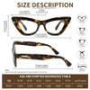 DONGDI Women Cat Eye Reading Glasses Fashion Presbyopic Eyewear Computer Blue Light readers Comfort Spring Hinge cheater (C1-C3, 3.50, Diopters) view 4