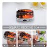 Sunset Bridge Reflection Pill Box 2 Compartment Small Pill Case,Portable for Pocket Or Purse Pills Organizer Mini Pills Container Holder to Hold Vitamins, Medication, Fish Oil and Supplements view 4