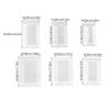 CLISPEED 12pcs Semi- Frosted Stand- Packaging Bags with Zipper Seal, 6 Sizes X 2pcs, Convenient Snack and Bakery Food Storage Bags for Takeout and Household Use view 2