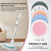 10 Pack Electric Mop Pads, 6.3/6 Inch Spin Power Mop Replacement Pads for bissell/alfabot/vmai/teko/eous/vm6/devoac/kactor/redkey/gobot/devoac/shark- Round Spinwave Spin Mop Pads for Floor Cleaning view 2