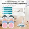 10 Pack Electric Mop Pads, 6.3/6 Inch Spin Power Mop Replacement Pads for bissell/alfabot/vmai/teko/eous/vm6/devoac/kactor/redkey/gobot/devoac/shark- Round Spinwave Spin Mop Pads for Floor Cleaning view 3