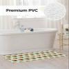 Red Ladybugs Shower Mat Non Slip Bathtub Mat Vines Leaves Spring Plant Watercolor Inset Green Bath Mat Soft Loofah Shower Mats for Shower Tub Bathroom Quick Drying Foot Mat, 16x40 Inch view 2
