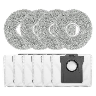 10pcs Replacement Part For Cecotec For Conga X70 Robot Vacuum 4 Mop Pads 6 Dust Bags Cleaning Tools Floor Home stability