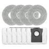 10pcs Replacement Part For Cecotec For Conga X70 Robot Vacuum 4 Mop Pads 6 Dust Bags Cleaning Tools Floor Home stability view 1