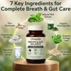 Ovouria Breath and Gut Balance, 7-in-1 Advanced Formula with Magnesium Citrate, Zinc Gluconate, Probiotic Blend, Fresh Breath, Chronic Halitosis & Gut Health, 60 Capsules view 3