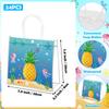 Wood Homing 24PCS Ocean Pineapple PVC Clear Gift Bag with Handle, Blue Ocean Reusable Plastic Party Favor Bags for Kids, Summer Undersea Themed Treat Goodie Bags Baby Shower Birthday Party Supplies view 2