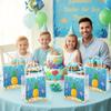 Wood Homing 24PCS Ocean Pineapple PVC Clear Gift Bag with Handle, Blue Ocean Reusable Plastic Party Favor Bags for Kids, Summer Undersea Themed Treat Goodie Bags Baby Shower Birthday Party Supplies view 4