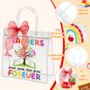 H1vojoxo Teacher Appreciation Gift Bags - 24PCS Teacher Gift Bags Bulk with Red DIY Ribbon 7.87x3.2x7.87Inch Teachers Clear PVC Gifts Bag with Handle Reusable PVC Thank You Gifts Wrap Bag for Teachers view 3