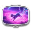 Vapor Cat Pill Box 2 Compartment Small Pill Case,Portable for Pocket Or Purse Pills Organizer Mini Pills Container Holder to Hold Vitamins, Medication, Fish Oil and Supplements view 1