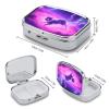 Vapor Cat Pill Box 2 Compartment Small Pill Case,Portable for Pocket Or Purse Pills Organizer Mini Pills Container Holder to Hold Vitamins, Medication, Fish Oil and Supplements view 2