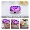 Vapor Cat Pill Box 2 Compartment Small Pill Case,Portable for Pocket Or Purse Pills Organizer Mini Pills Container Holder to Hold Vitamins, Medication, Fish Oil and Supplements view 4