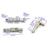 10pairs 3mm Width Quality Plastic Glasses Spring Hinges Spare Parts for Acetate Sunglasses Eyeglasses Eyewerar Frames 9126 view 2