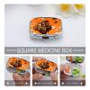 Steampunk Fantasy World Pill Box 2 Compartment Small Pill Case,Portable for Pocket Or Purse Pills Organizer Mini Pills Container Holder to Hold Vitamins, Medication, Fish Oil and Supplements view 4